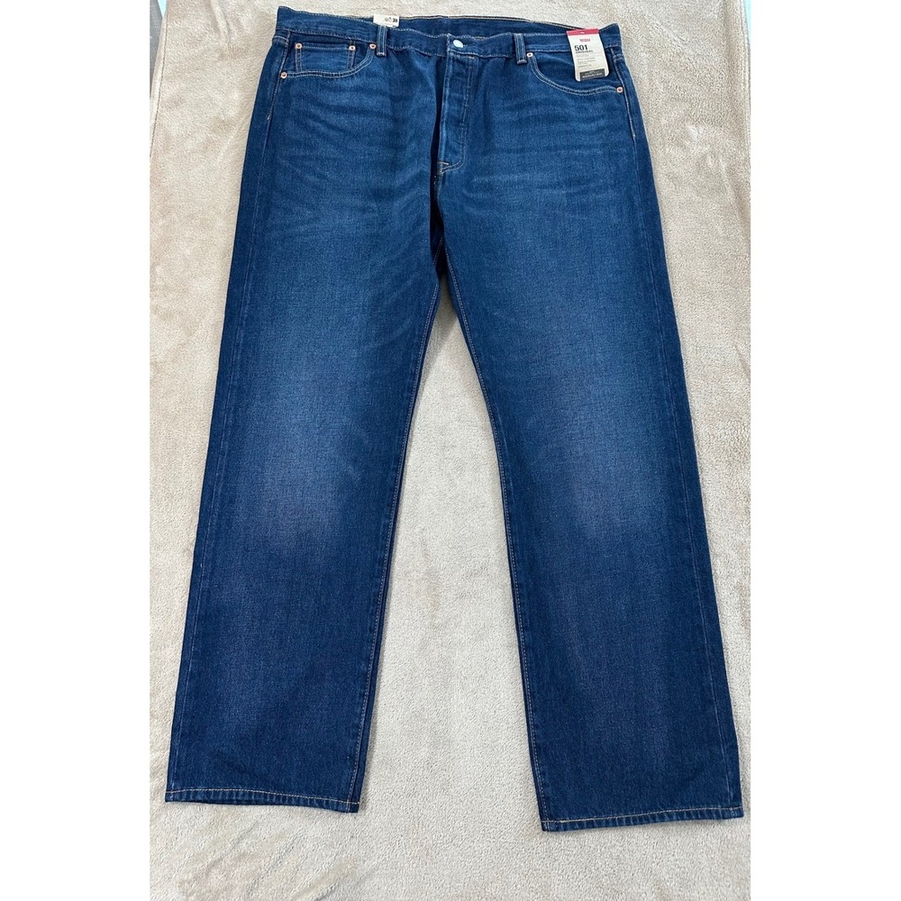 Levis 501 Original Straight Leg Jeans Mens Size W42 L32 Blue‎ Denim NEW